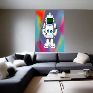 Le robot   AI Art Poster