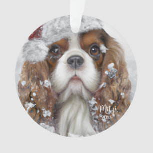 Le roi Cavalier Charles Spaniel, Chien Père Noël,