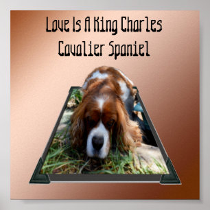 Le roi Charles Cavalier Spaniel, Poster d'Art Pop 