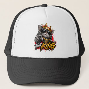 Le Roi Chat Cool Casquette de Camionneur avec Cour