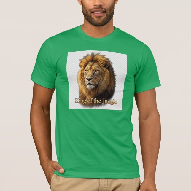 "Le Roi de la Jungle T-Shirt Lion" (Devant)