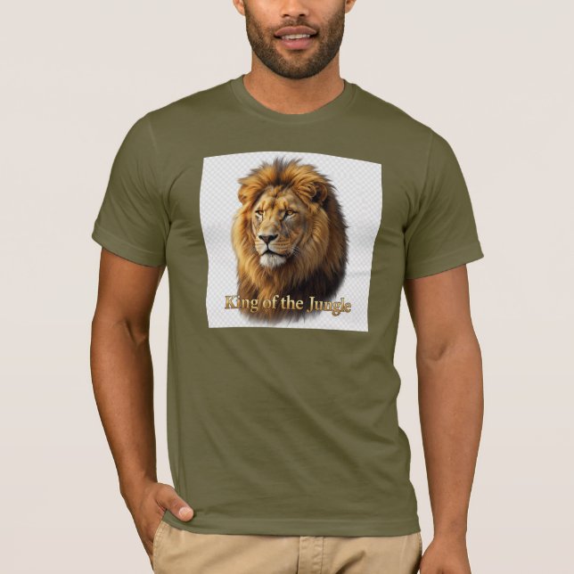 "Le Roi de la Jungle T-Shirt Lion" (Devant)