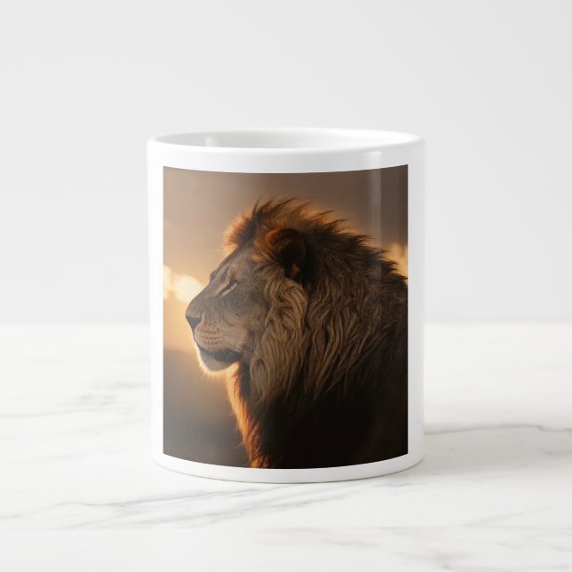 le Roi des Mugs : Le Jumbo du Lion majestueux (Devant)