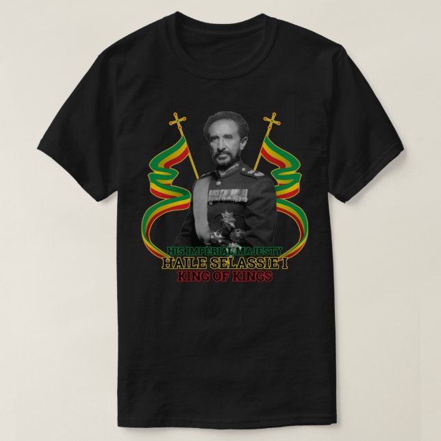 Le roi des rois Haile Selassie T-shirt classique (Design devant)
