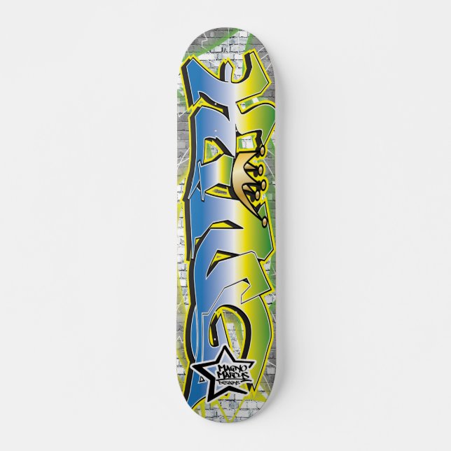 Le Roi Graffiti Skateboard (Devant)