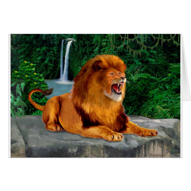 Le Roi Lion Rugissant (Devant horizontal)