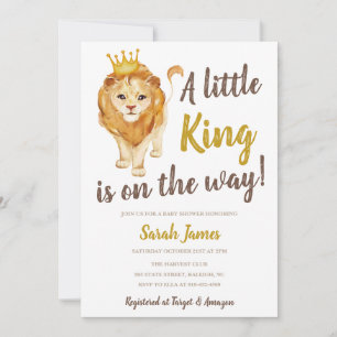 Le Roi Lion Sur Le Chemin Baby shower Invitation