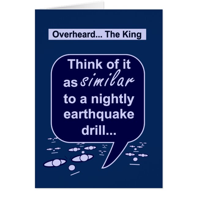 Le roi préfère des exercices de tremblement de (Devant)