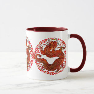 Le Roi Red Mug de dragon