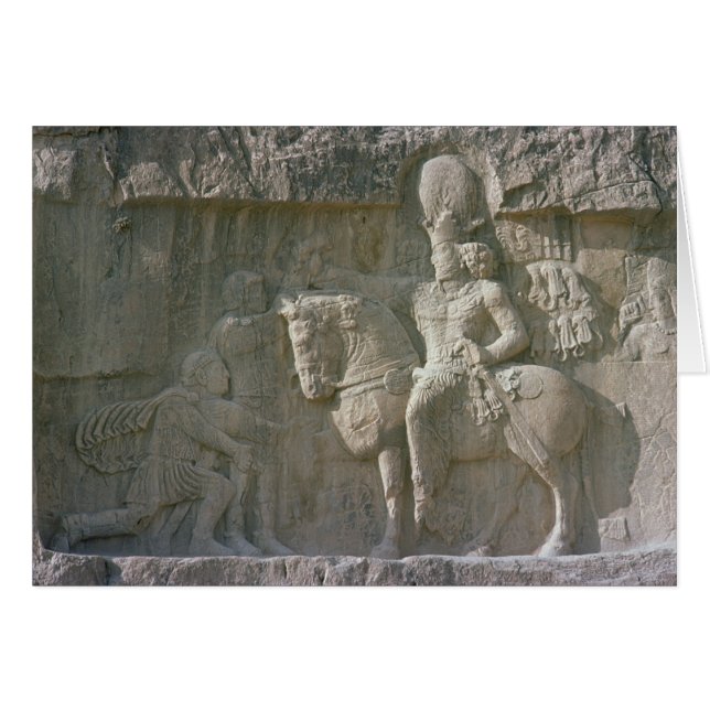Le Roi Shapur ' et valériane Sassanian (Devant horizontal)