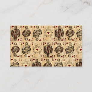 Le Roi vintage Jack Ace de la Reine de cartes de