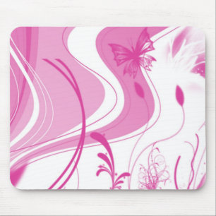 Le rose a conçu le tapis de souris