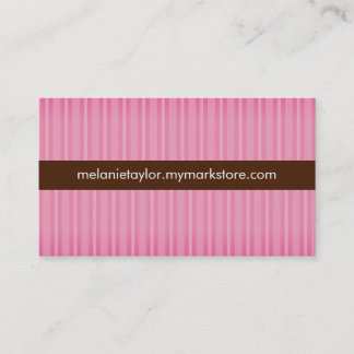 Le rose barre le carte de visite