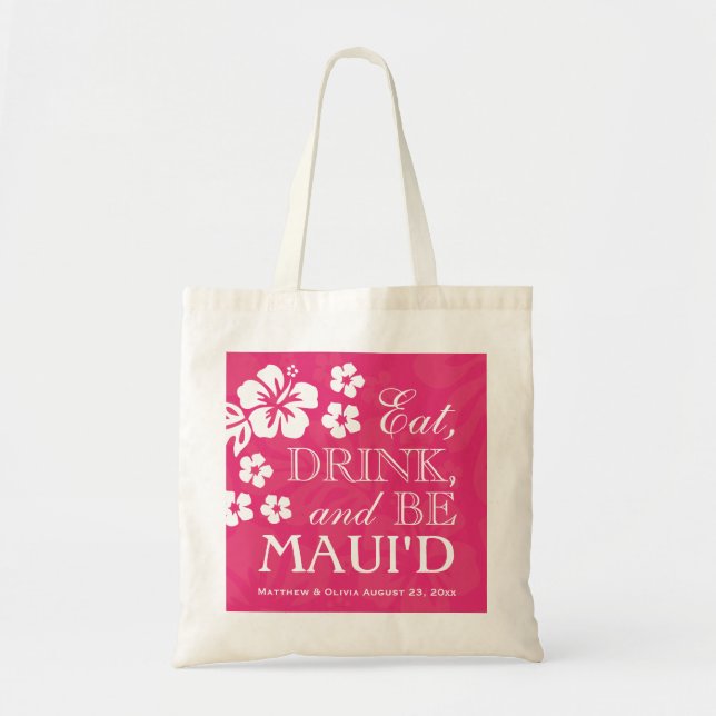 Le rose d'azalée mangent, boisson et soient sac (Devant)