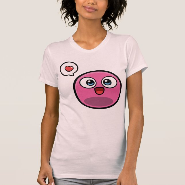Le rose huent le T-shirt de dames (Devant)