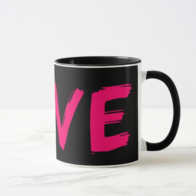 Le rose noir de la tasse 11oz d'amour par Zazz_it (Droite)