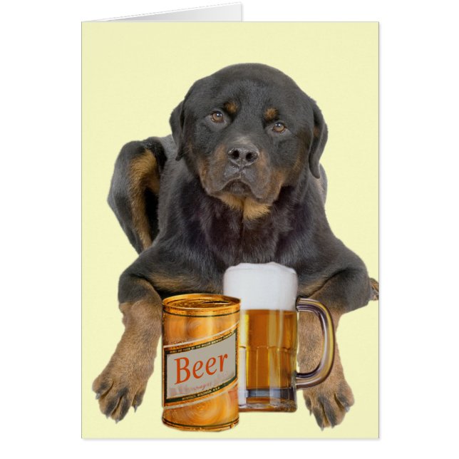 Le rottweiler ne touchent pas ma bière (Devant)