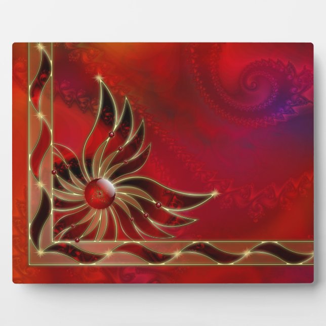 Le rouge comme plaque photo de la flamme (Devant)