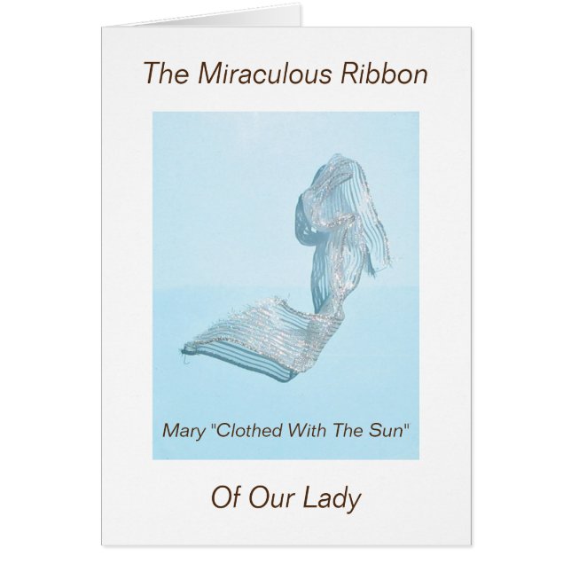 Le Ruban Miraculeux de Notre-Dame (Devant)