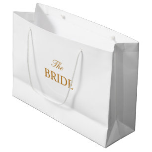 Le sac cadeau Bride Gold White