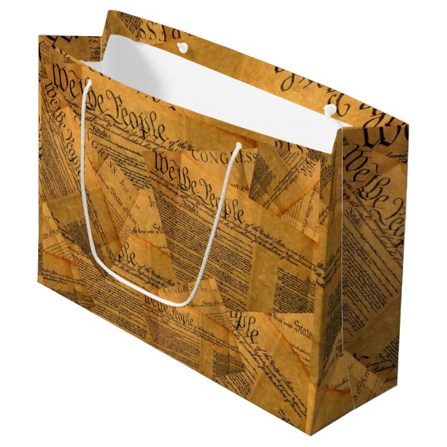 Le sac cadeau de la Constitution américaine (Devant Angle)
