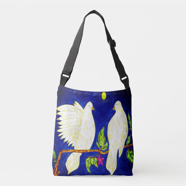 Le sac de croisé de l'amour de la colombe (Devant)