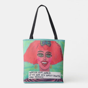 Le sac de fourre-tout observent le monde ! J'ai
