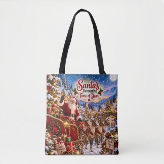 Le sac fourre-tout de Noël préféré du Père Noël