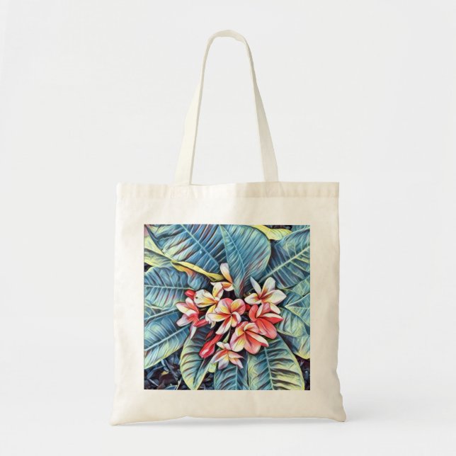 Le sac fourre-tout de plumeria hawaïenne (Devant)