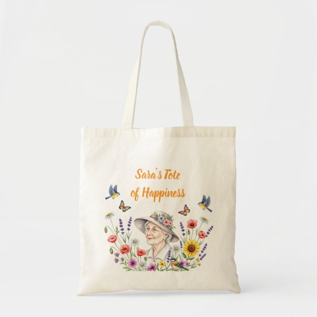 Le Sac fourre-tout floral de grand-mère (Devant)