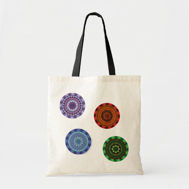 Le sac fourre-tout mandalas des éléments (Devant)