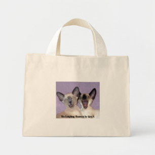 Le sac fourre-tout rayé bleu siamois riant de Lis