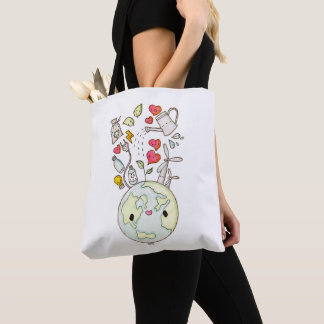 Le sac fourre-tout réutilisable de la violette