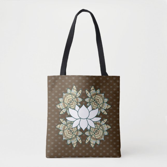 Le Sac Tout-Sur-Imprimé Lotus (Devant)
