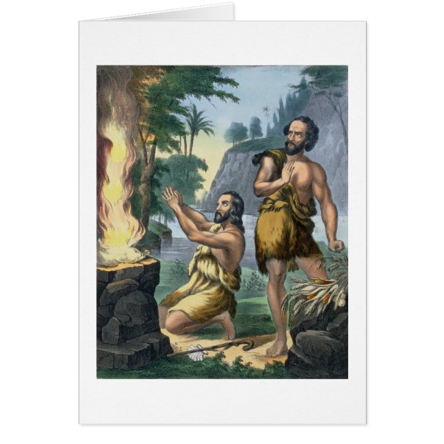 Le sacrifice de Caïn et d'Abel, d'une copie de (Devant)