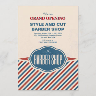 Le salon de coiffure barre le faire-part