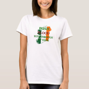 Le Sang Irlandais Traverse Mes Veines T-shirt