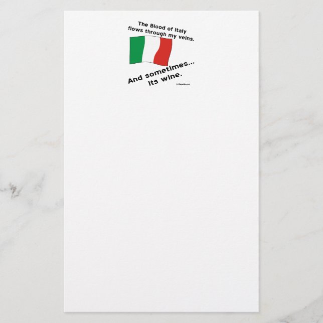 Le sang italien coule dans les veines parfois c'es (Devant)