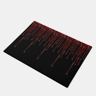 Le sang s'égoutte le tapis de porte