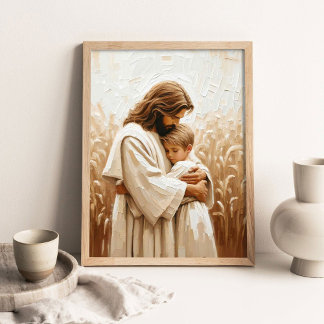 Le Sauveur et le Garçon, Art mural chrétien, Jésus