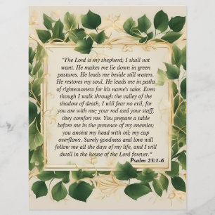 Le Seigneur est ma prière berger