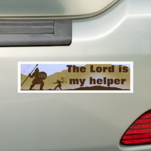 Le Seigneur est mon aide (NWO) Sticker pare-chocs