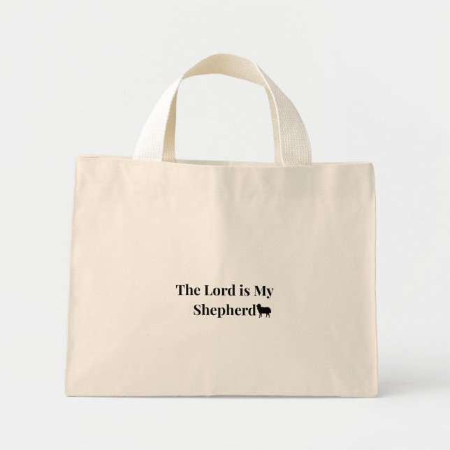 Le Seigneur Est Mon Berger Sac Cabas Mini Chretien (Devant)