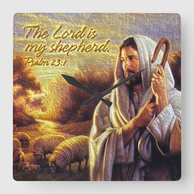 Le seigneur est mon horloge murale de 23:1 de (Recto)