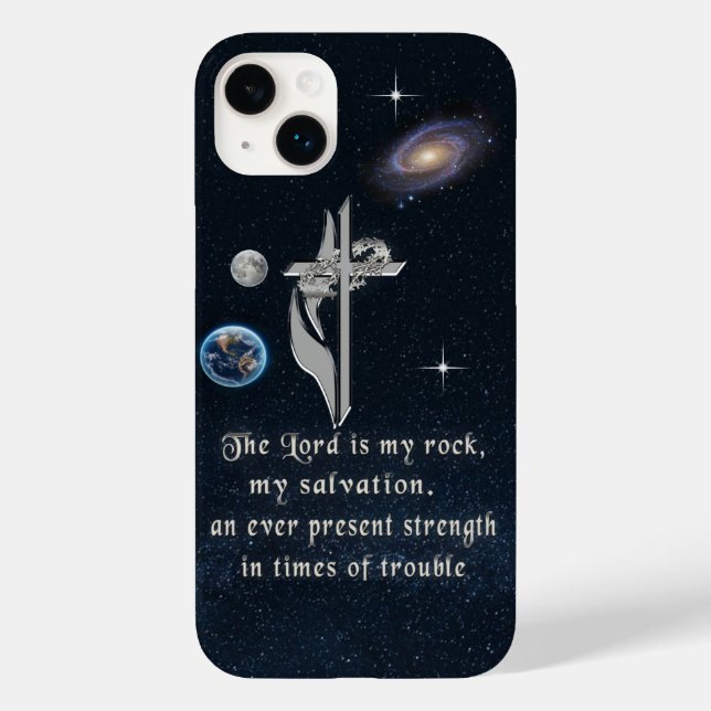 Le Seigneur est mon iPhone rock 14 plus Coque (Verso)