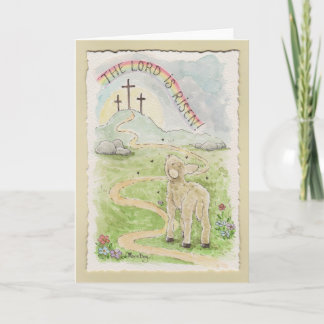 Le Seigneur Est Ressuscité Carte de Pâques avec Ag
