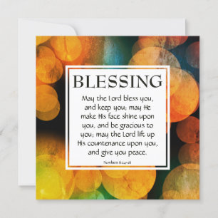 LE SEIGNEUR VOUS BLESSE Numéros 6:24-26