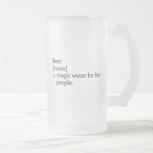 "Le Sens de la Bière." Mug Monogrammé Bière (Droit)