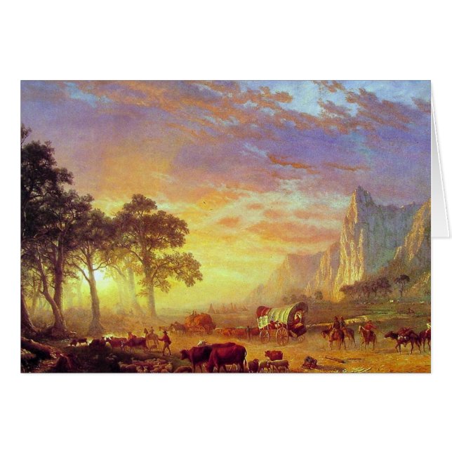 Le sentier de l'Oregon, Albert Bierstadt (Devant horizontal)