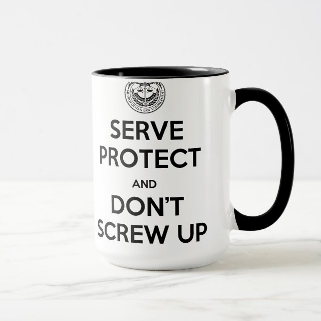 Le service bleu novice et protègent la tasse (Droite)